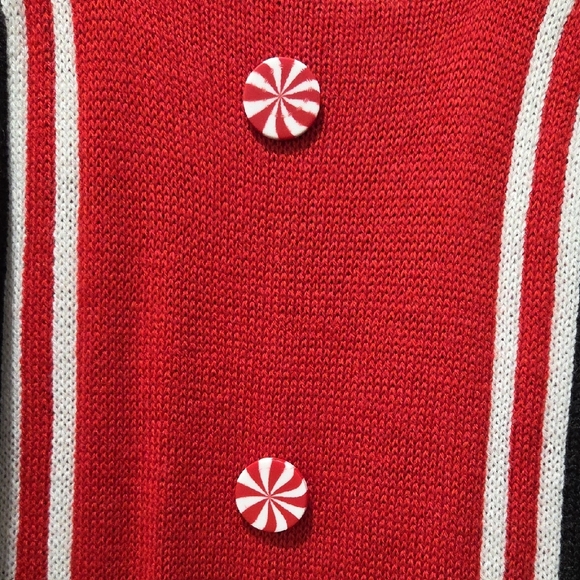 Festive Candy Cane Knit Dress - Picture 2 of 4